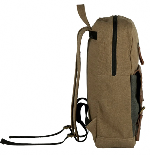 Desain tas dengan kombinasi kulit dan kanvas